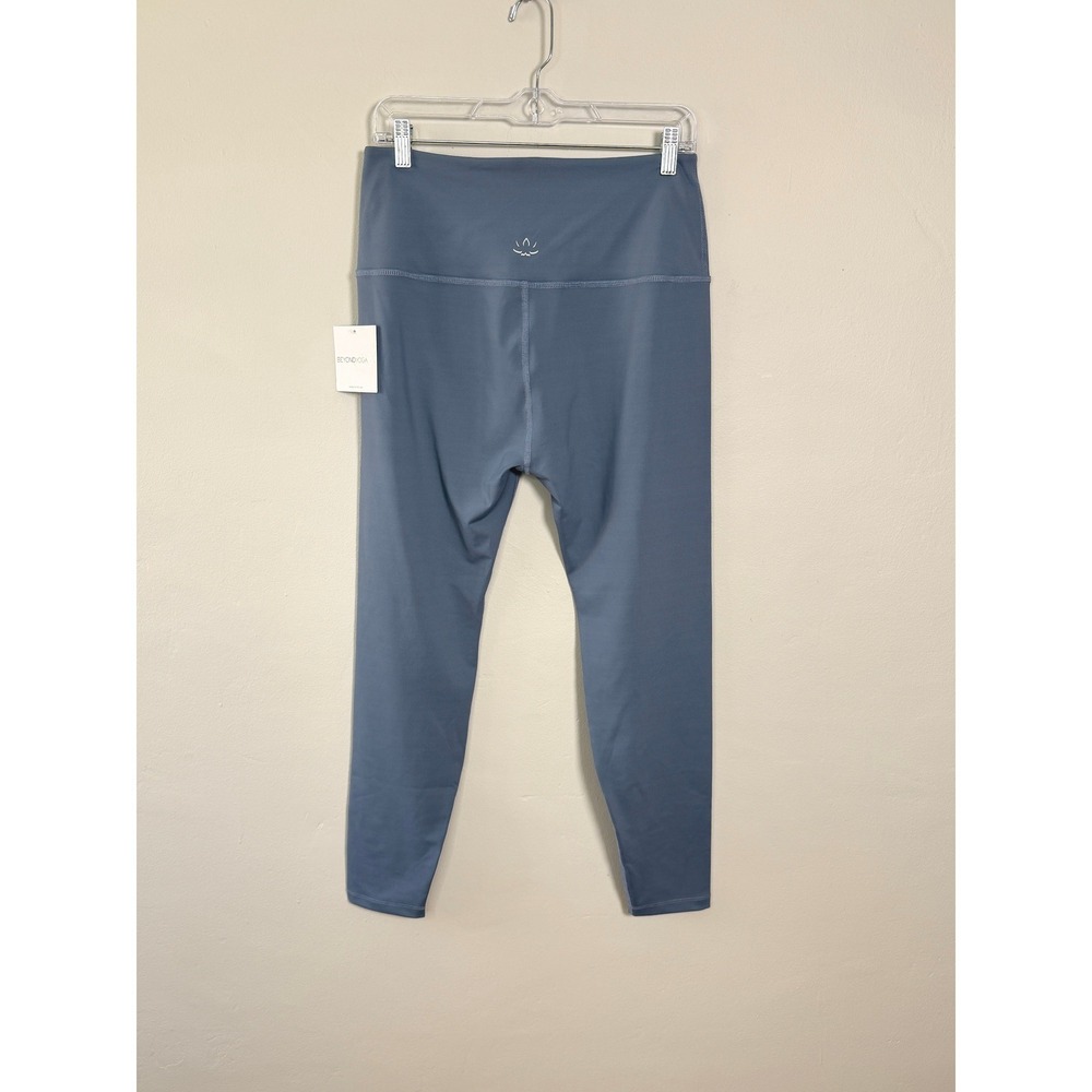 Beyond Yoga Capri Leggings Women XL Blue Athleisure High Waisted Spandex Solid